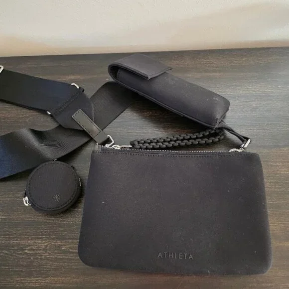 New Athleta Revive Modular Crossbody Bag, Black - Picture 2 of 3